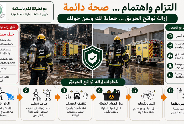 إزالة نواتج الحريق